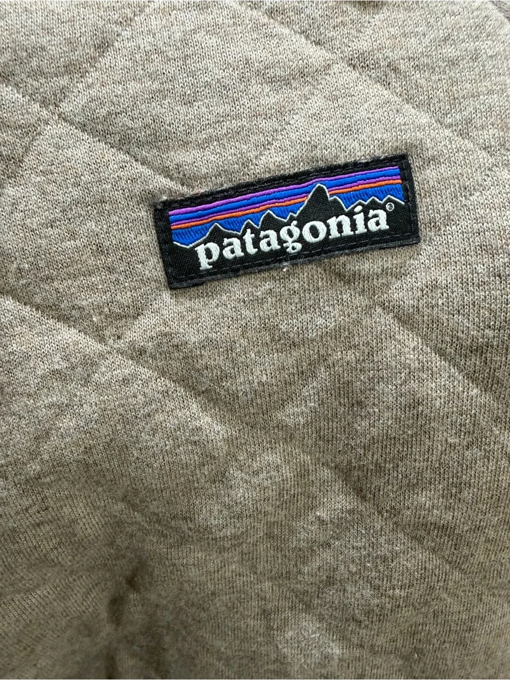 Patagonia Organic Cotton Quilt Crew Brown Size XS
